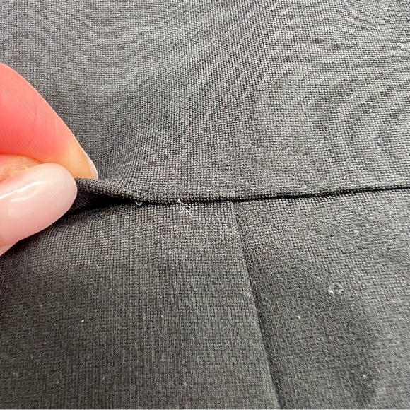 Torn by Ronny Kobo Black Long Mesh Sleeve Peplum Bodycon Dress Size Small - Picture 11 of 11